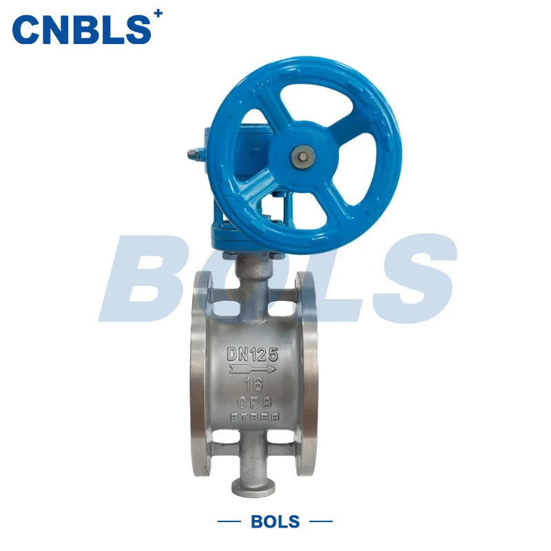 Teleskopowe zawory motylkowe ze stali nierdzewnej z uszczelnieniem metalowym